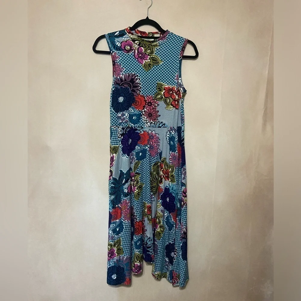 Maeve Anthropologie women's S Cyprus Swing knee length dress jersey knit EUC - Picture 3 of 7